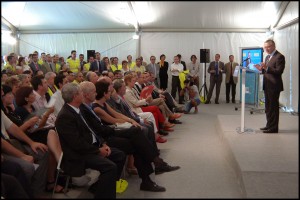 Ministro de Fomento en túnel de Sorbas-barranco de Gafarillos